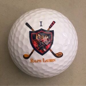Polo Ralph Lauren Shield Logo Golf Ball With Black Oversized Bag